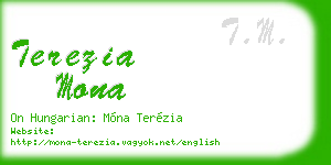 terezia mona business card